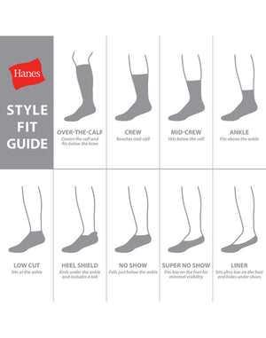 thumbnail image 3 of Hanes Cool DRI Men's Crew Socks with Ventilation, 3-Pairs White 12-14, 3 of 4