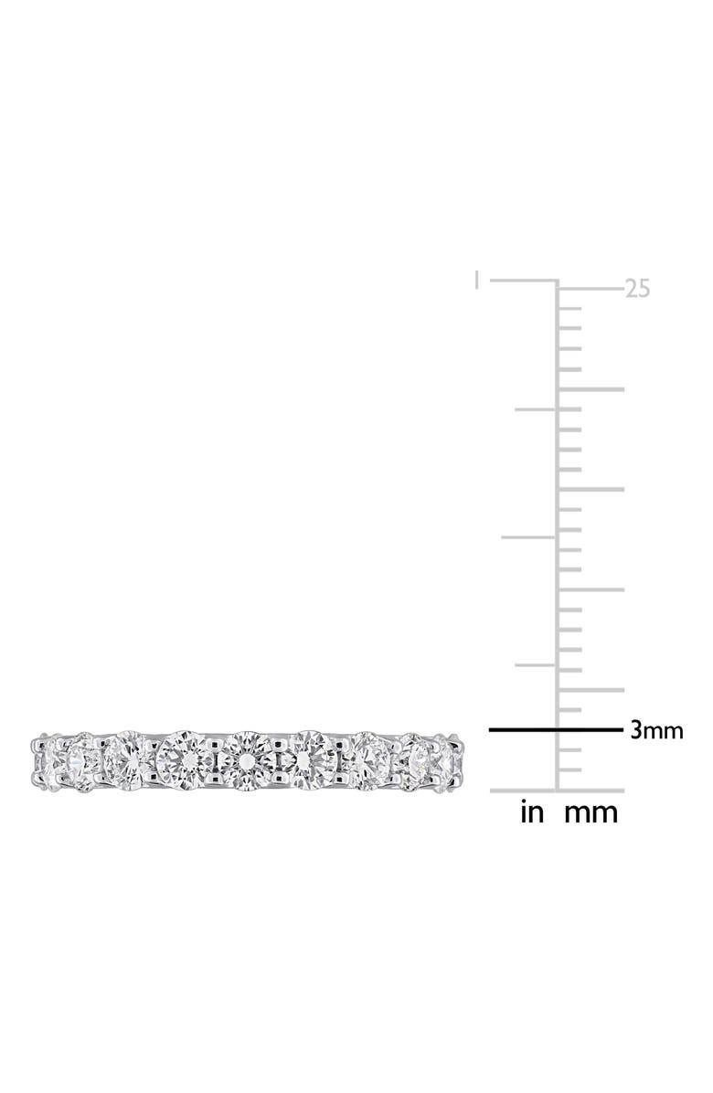 Created Forever Sterling Silver Lab Grown Diamond Anniversary Band Ring