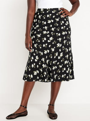 Image number 5 showing, Crepe A-Line Midi Skirt