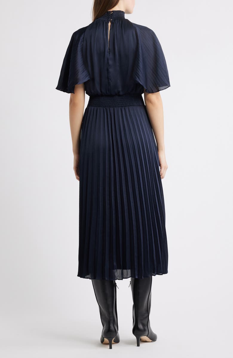 Julia Jordan Flutter Sleeve Pleated Midi Dress