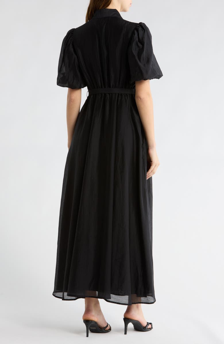 Love By Design Brielle Puff Sleeve Lace Bodice Shirtdress