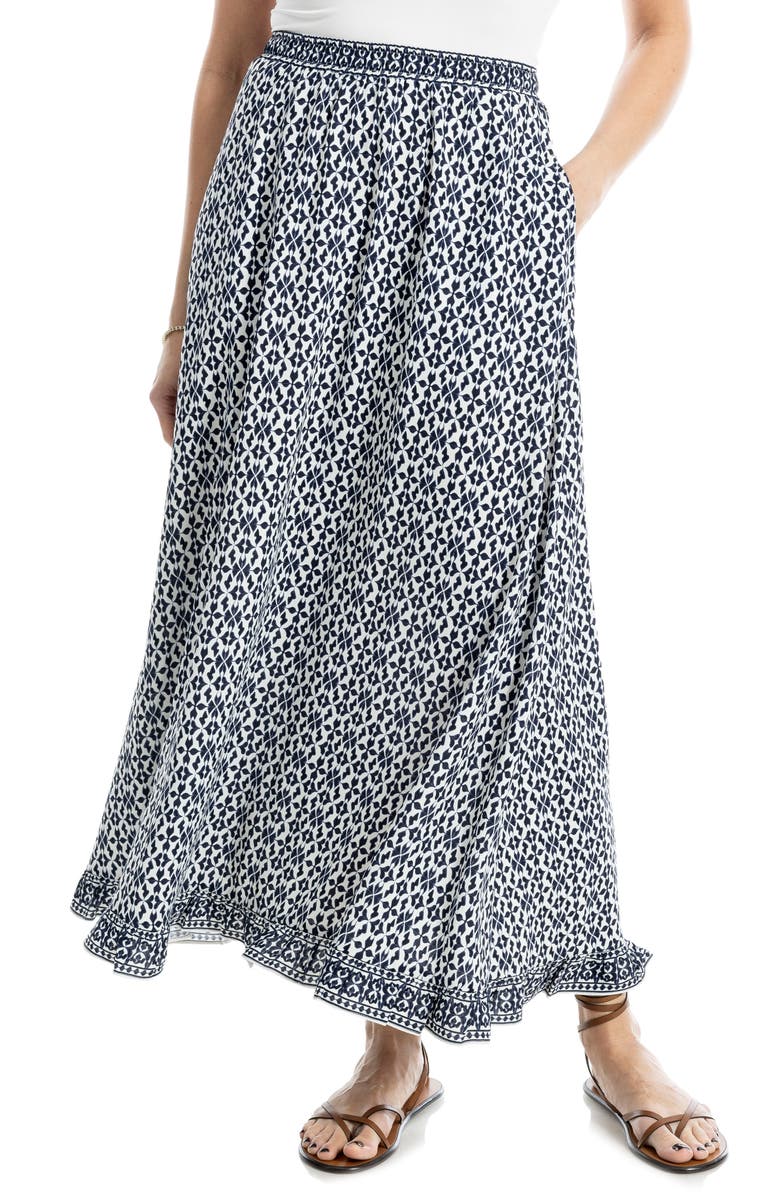 MAX STUDIO Printed Maxi Skirt