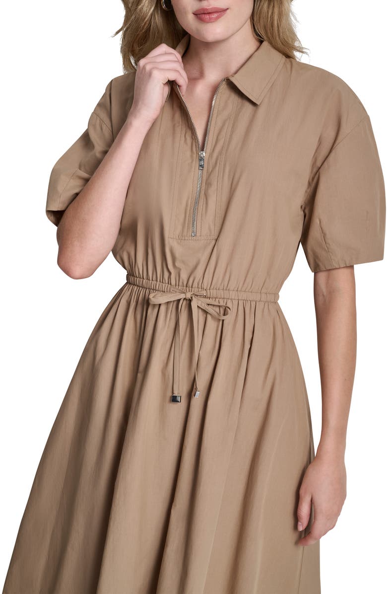 DKNY Zipped Cotton Shirtdress