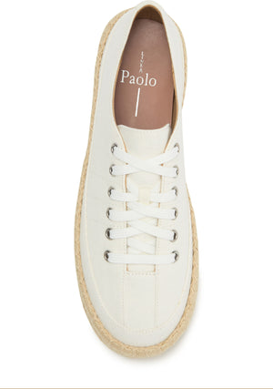 Linea Paolo Sanny Espadrille Sneaker, Alternate, color, White