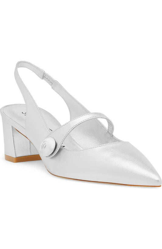 Stuart Weitzman Pointed Toe Slingback Pump (Women)