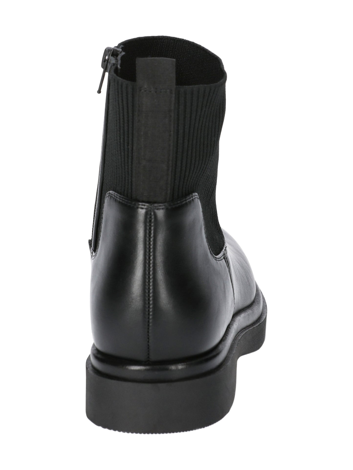 Walmart No Boundaries Women's Faux Leather and Knit Chelsea Boots