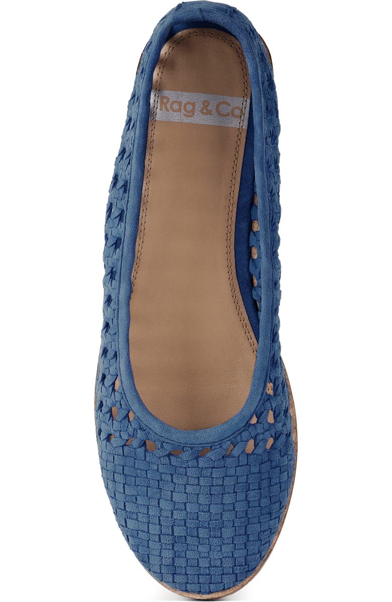Rag & Co Miyako Woven Leather Ballet Flat (Women)