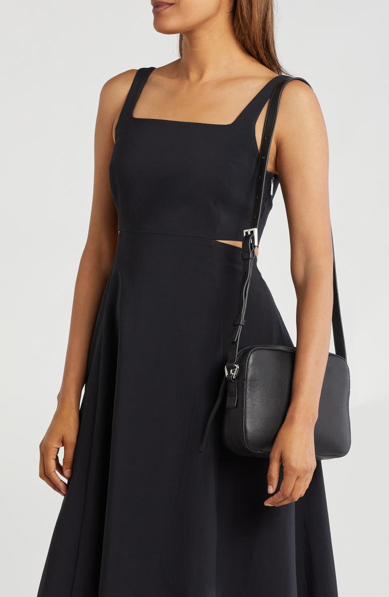 AllSaints Captain Leather Square Crossbody Bag