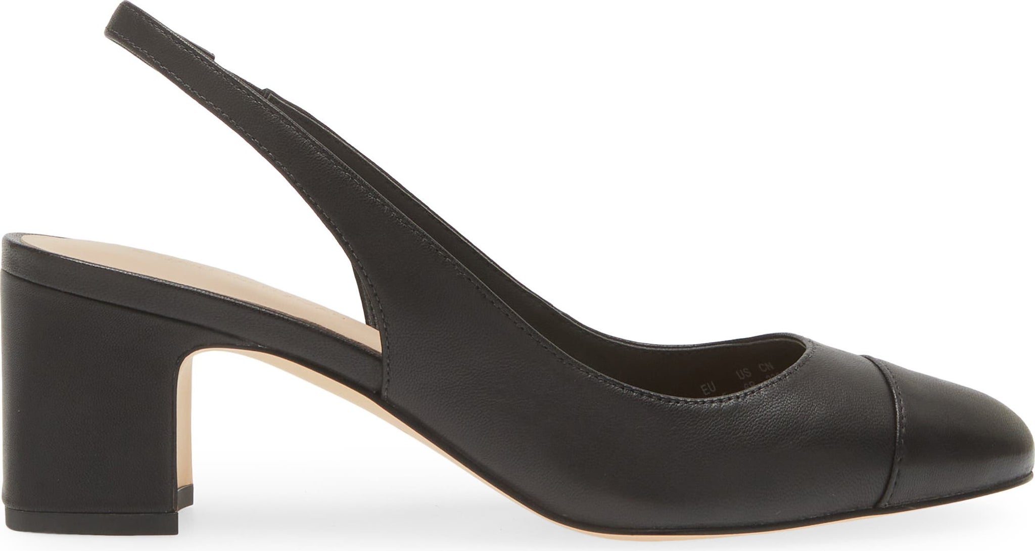 Stuart Weitzman Pearla T-Strap Slingback Sandal, Alternate, color, Black