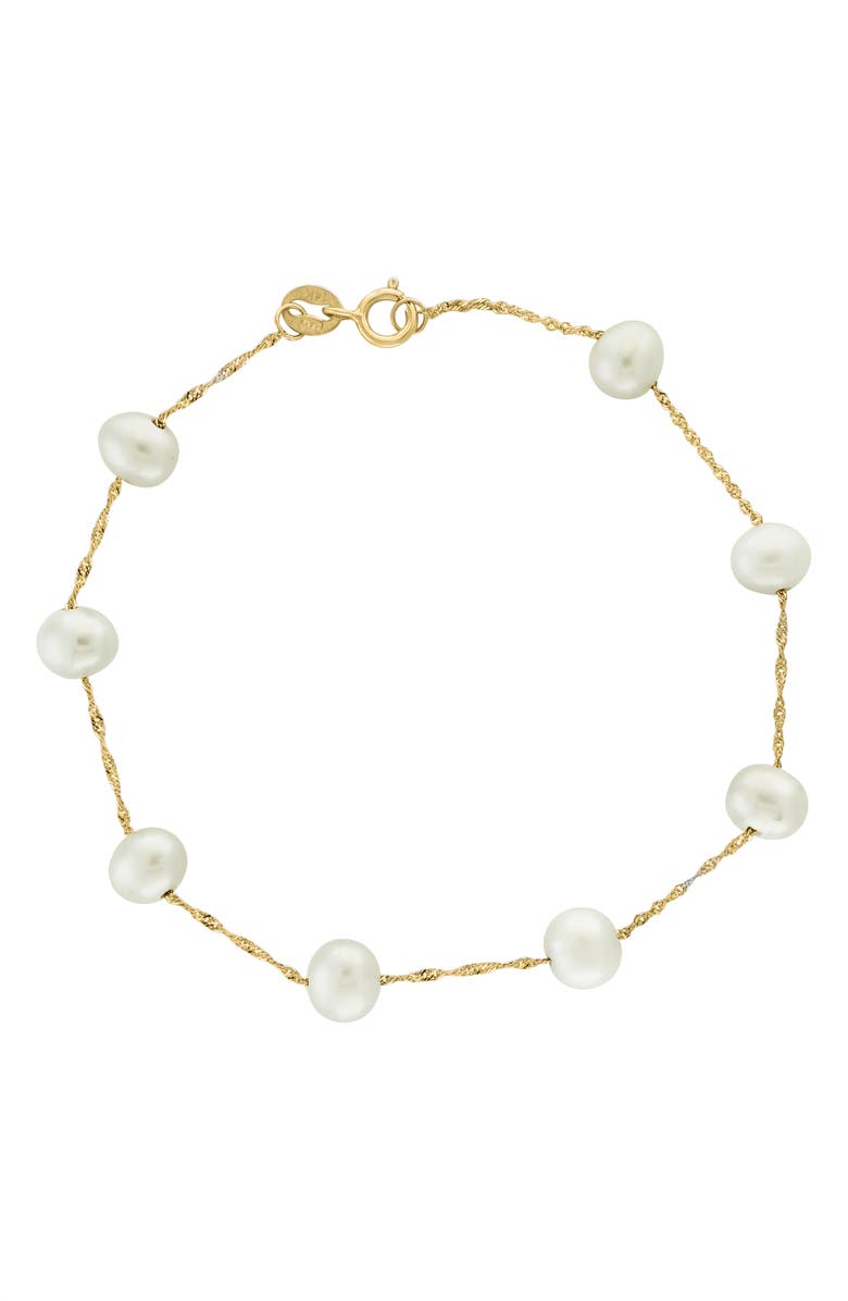 EFFY 14k Yellow Gold Fresh Water Pearl 7mm Bracelet