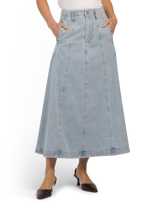 Denim Maxi Skirt