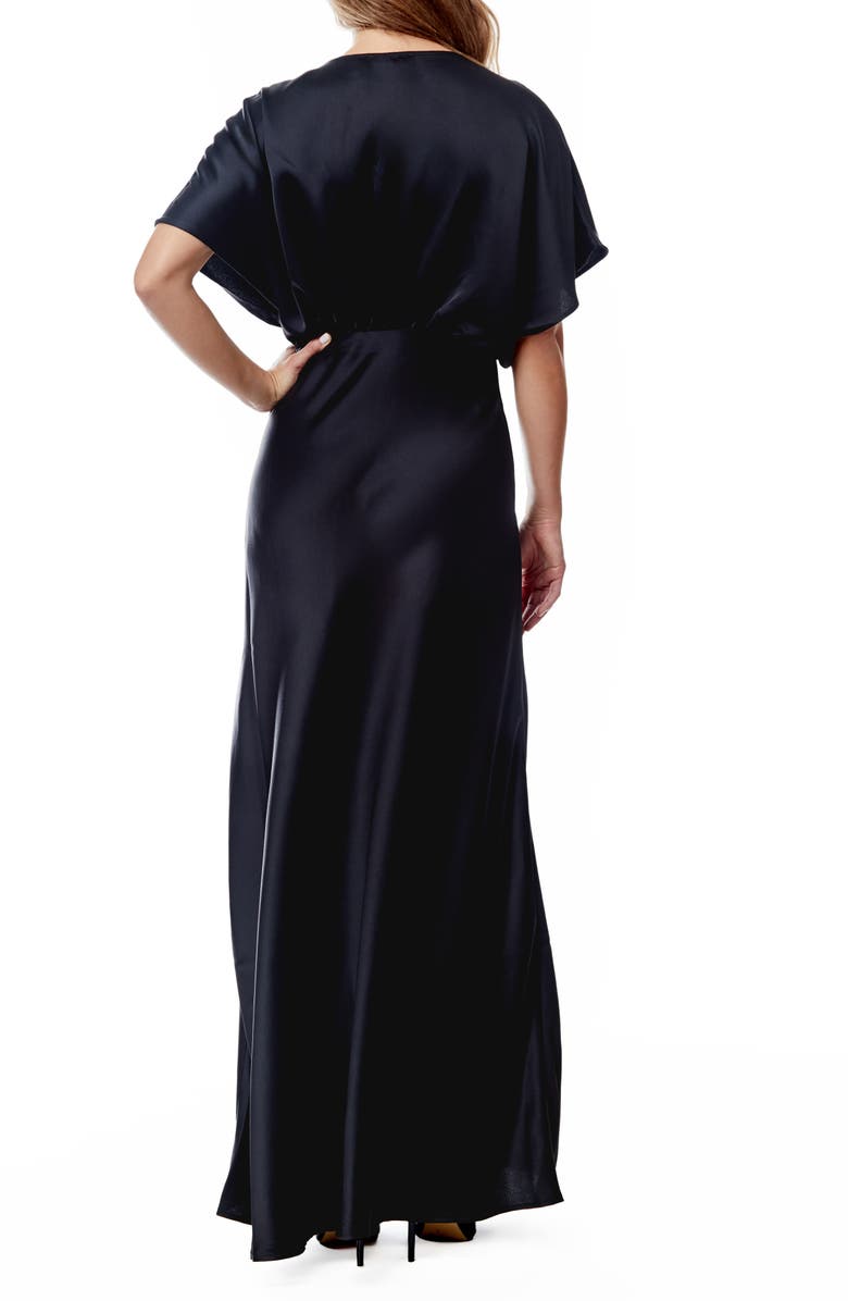 BY DESIGN Paige Dolman Sleeve Satin Dress