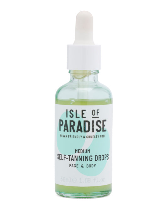 ISLE OF PARADISE 1.69oz Self Tanning Drops For Face And Body