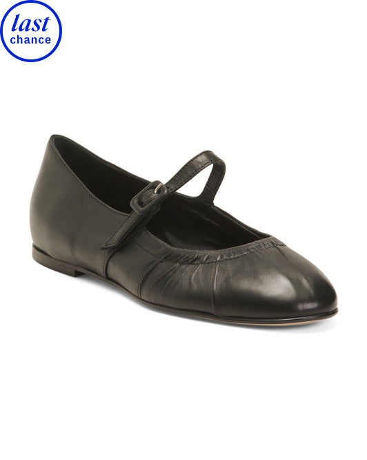 NAPOLEONI Made In Italy Leather Ballerina Flats