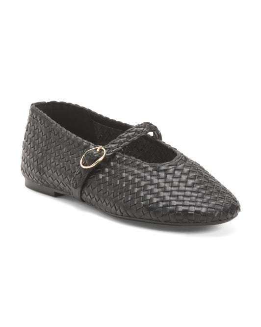 CUSHIONAIRE Bistro Woven Ballet Flats
