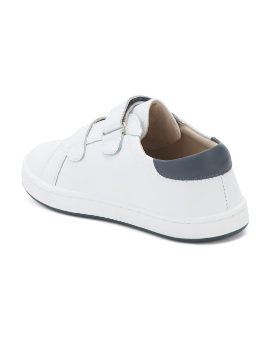 OLD SOLES Leather Velcro Sneakers (Toddler Little Kid)