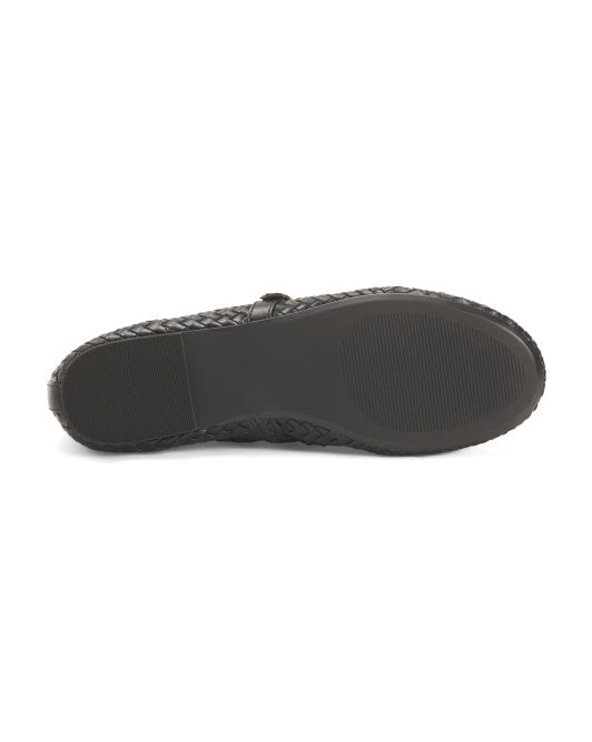 CUSHIONAIRE Bistro Woven Ballet Flats