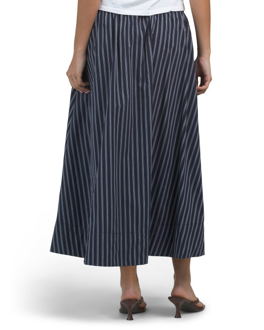 ELLEN TRACY Poplin Pull On Skirt