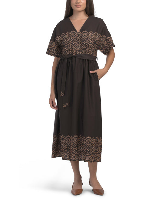 MV Made In Italy Short Sleeve Maxi Dress