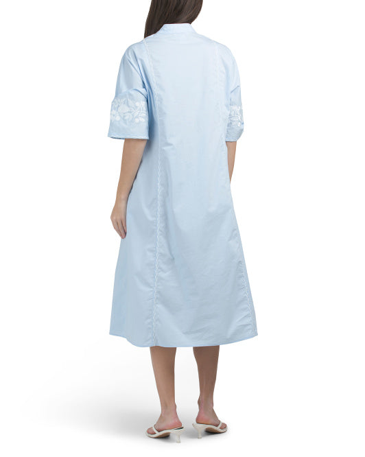 CALYPSO ST. BARTH Embroidered Tunic Dress