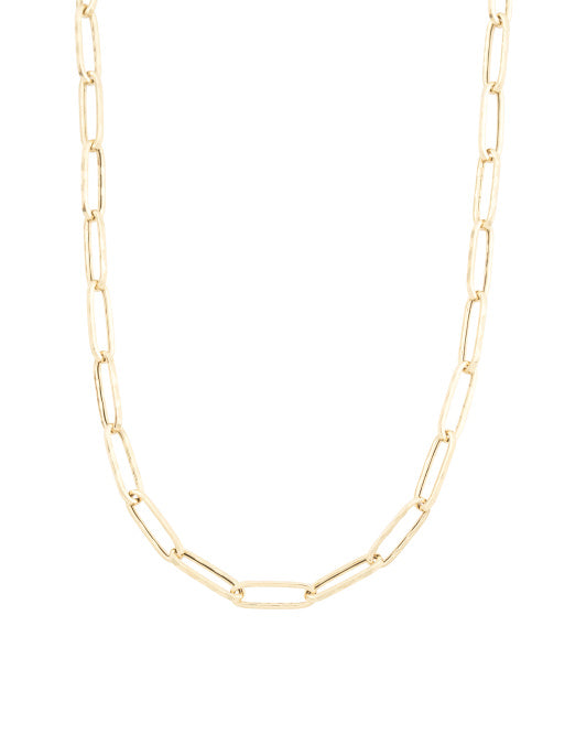 MIA FIORE Made In Italy 14kt Gold Paperclip Chain Necklace