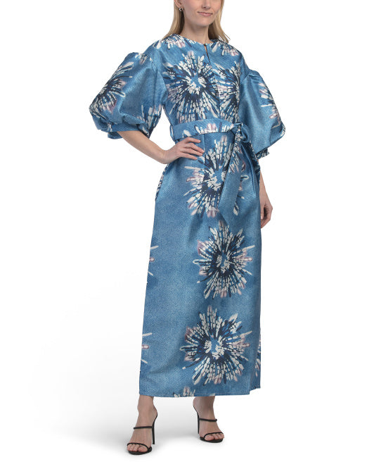 NANCY YANG Puff Sleeve Dress