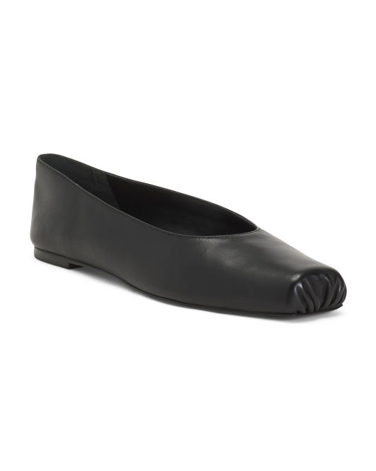 REFORMATION Made In Brazil Leather Mikayla Ballet Flats