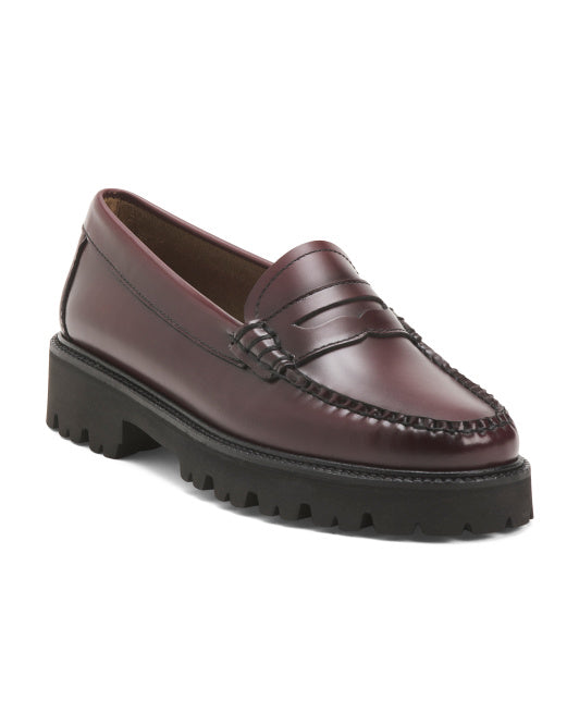 GH BASS Leather Whitney Super Lug Loafers