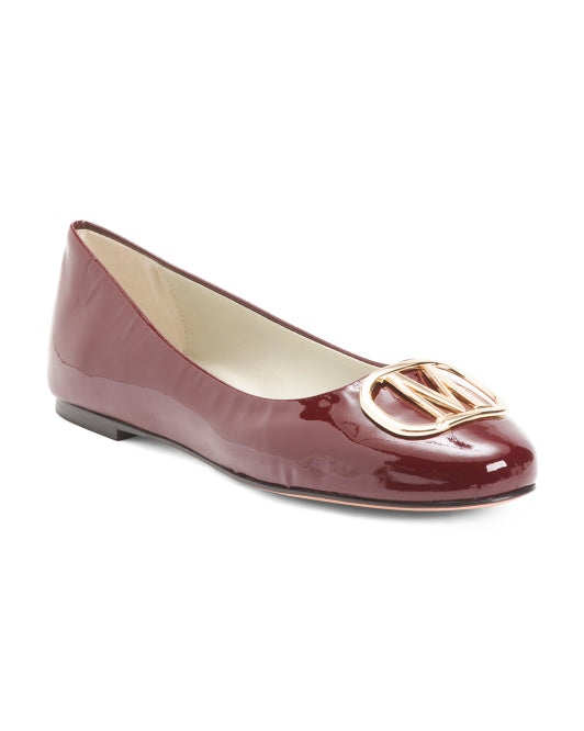 BRUNO MAGLI Made In Italy Patent Leather Mimi Flats