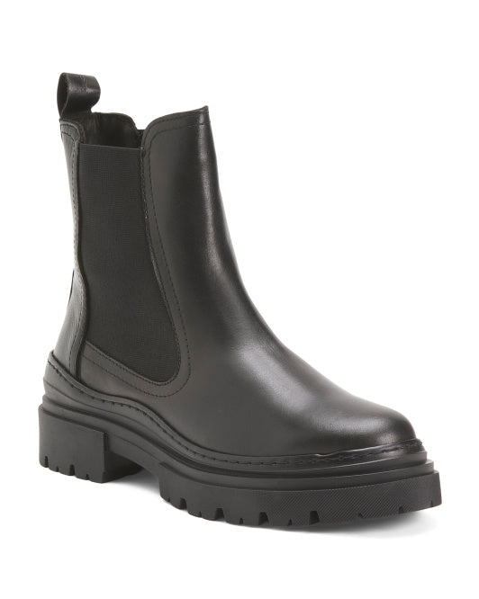 ROKINORY Made In Portugal Leather Chelsea Booties
