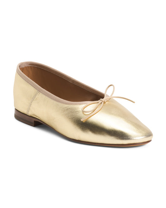 MANSUR GAVRIEL Made In Portugal Leather Dream Ballerina Flats