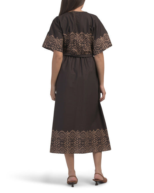 MV Made In Italy Short Sleeve Maxi Dress