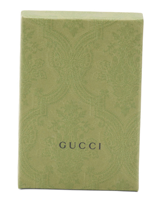 GUCCI Made In Italy Supreme Canvas And Leather Gg Card Case