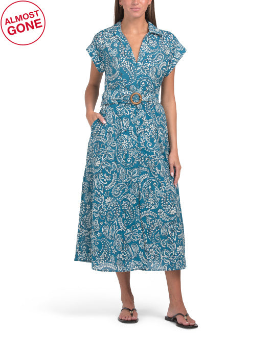 ELLEN TRACY Cuffed Dolman Sleeve Maxi Dress