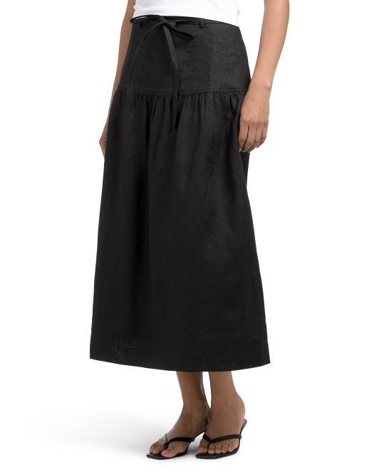 PAIGE Linen Blend Inga Skirt