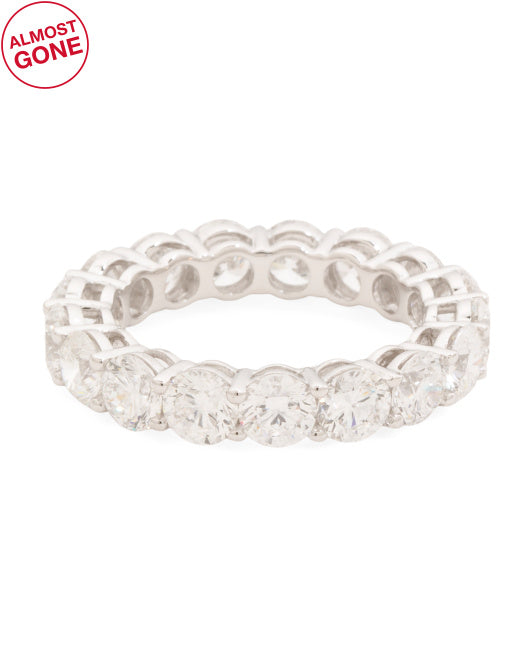 LAB GROWN BY GUILD Made In India 14kt White Gold Lab Grown Diamond Band Ring