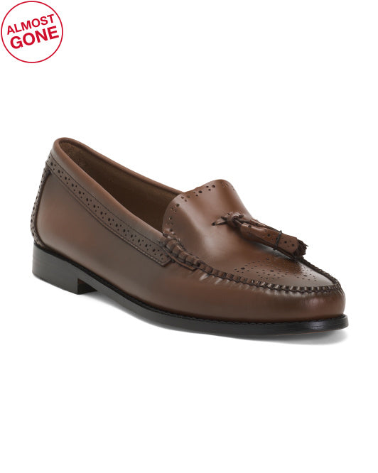 GH BASS Leather Estelle Tassel Weejun Loafers