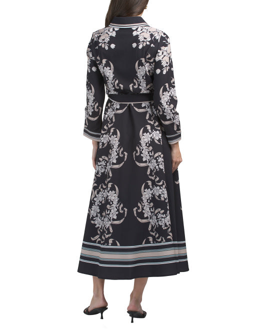 NANCY YANG Button Down Shirt Dress