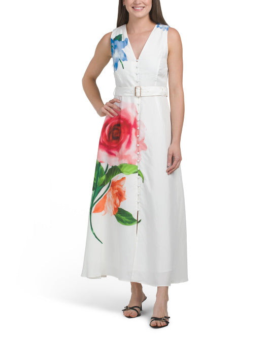 ELIE TAHARI The Luella Spring Memory Dress