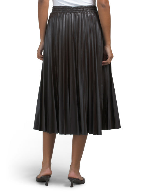 MAX STUDIO LONDON Pleated Midi Skirt