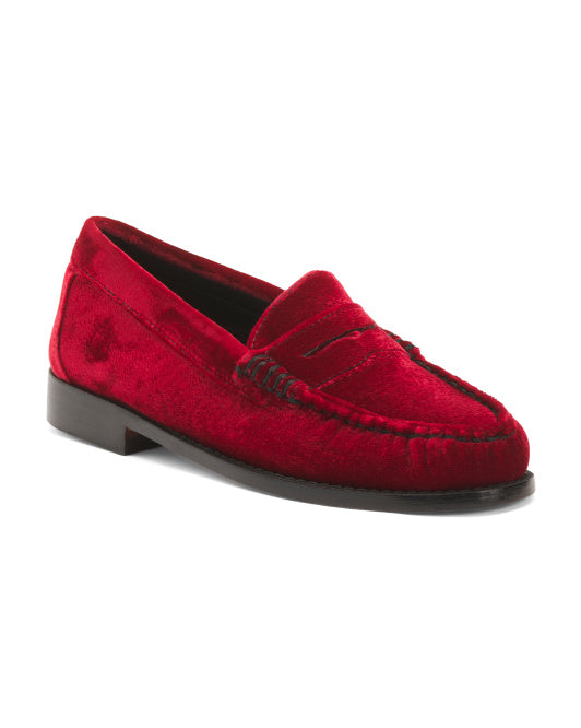 GH BASS Velvet Whitney Weejun Loafers