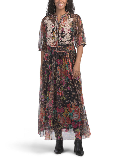 JOHNNY WAS Mazzy Shirtdress