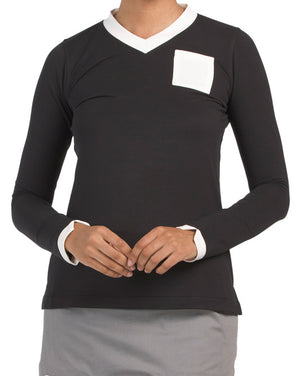 main image of Golf V Neck Pullover Top
