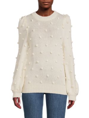 Cliché
 Pom Pom Puff Sleeve Sweater