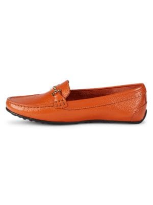 Saks Fifth Avenue
 Buckled, Leather, Loafers