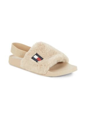 Tommy Hilfiger
 Hahna Faux Fur Slingback Slippers