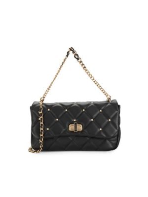 Badgley Mischka
 Medium Studded Quilted Shoulder Bag