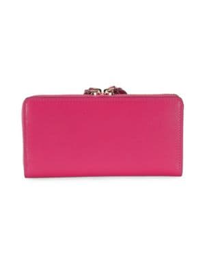 Zac Posen
 Faux Pearl Leather Zip-Around Wallet