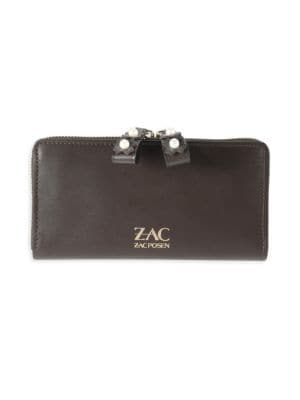 Zac Posen
 Faux Pearl Leather Zip-Around Wallet