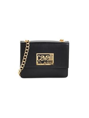 Cavalli Class by Roberto Cavalli
 Logo Leather Shoulder Bag